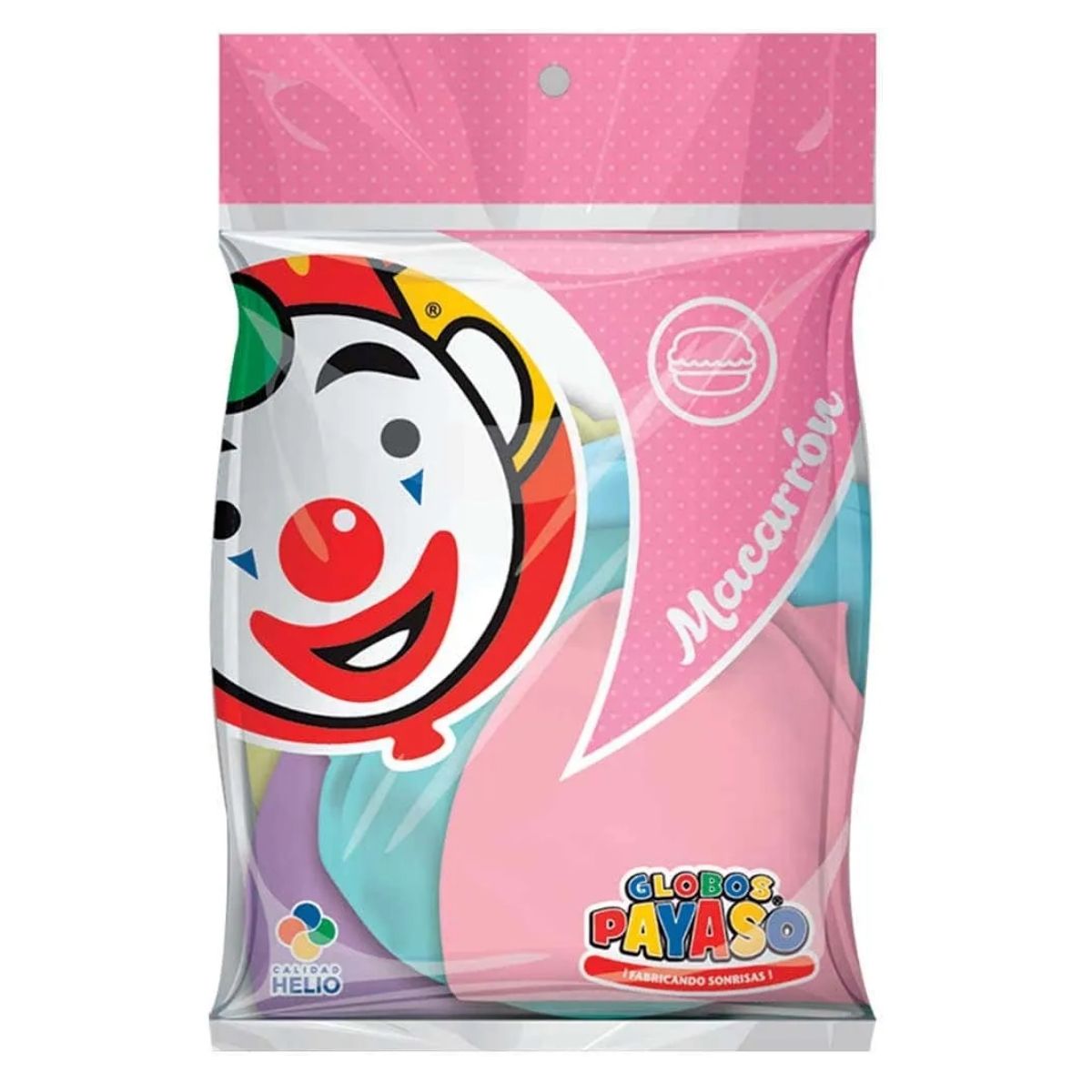 5pz Globos Payaso Gigantes Esféricos Macarron Surtido N° 24