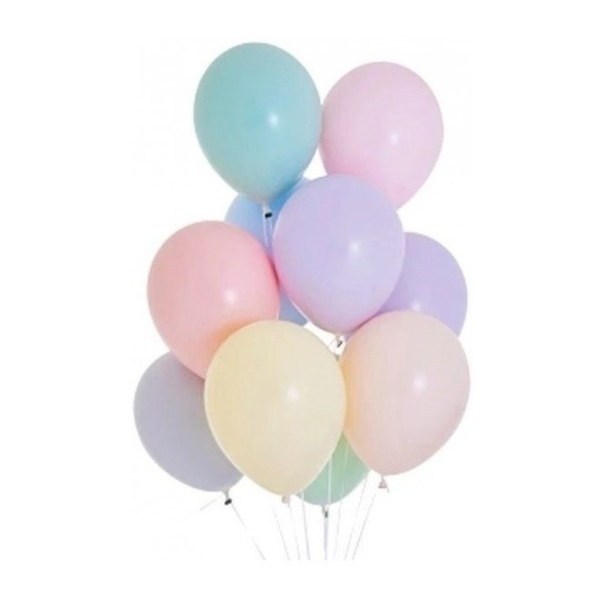 50pz Globos Payaso Macarron N#9 Varios Colores Pastel Fiesta