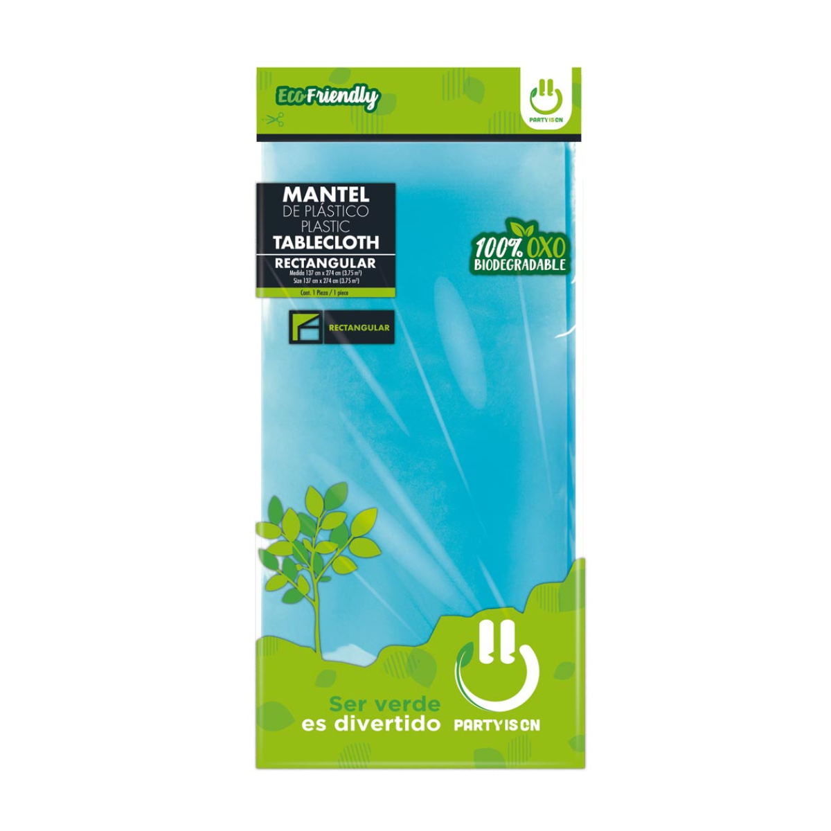 Mantel Plastico Desechable Party Is On Colores Varios