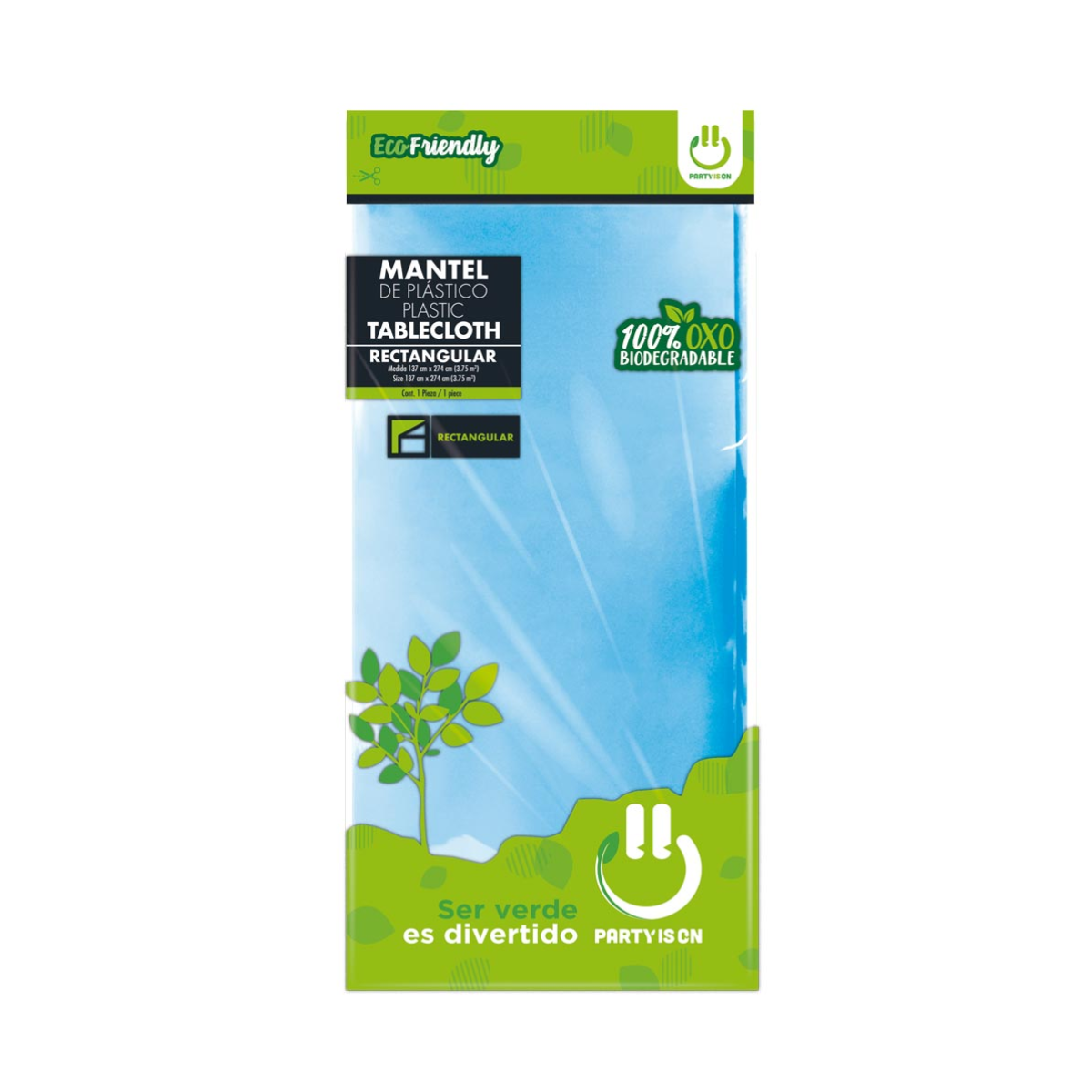 Mantel Plastico Desechable Party Is On Colores Varios