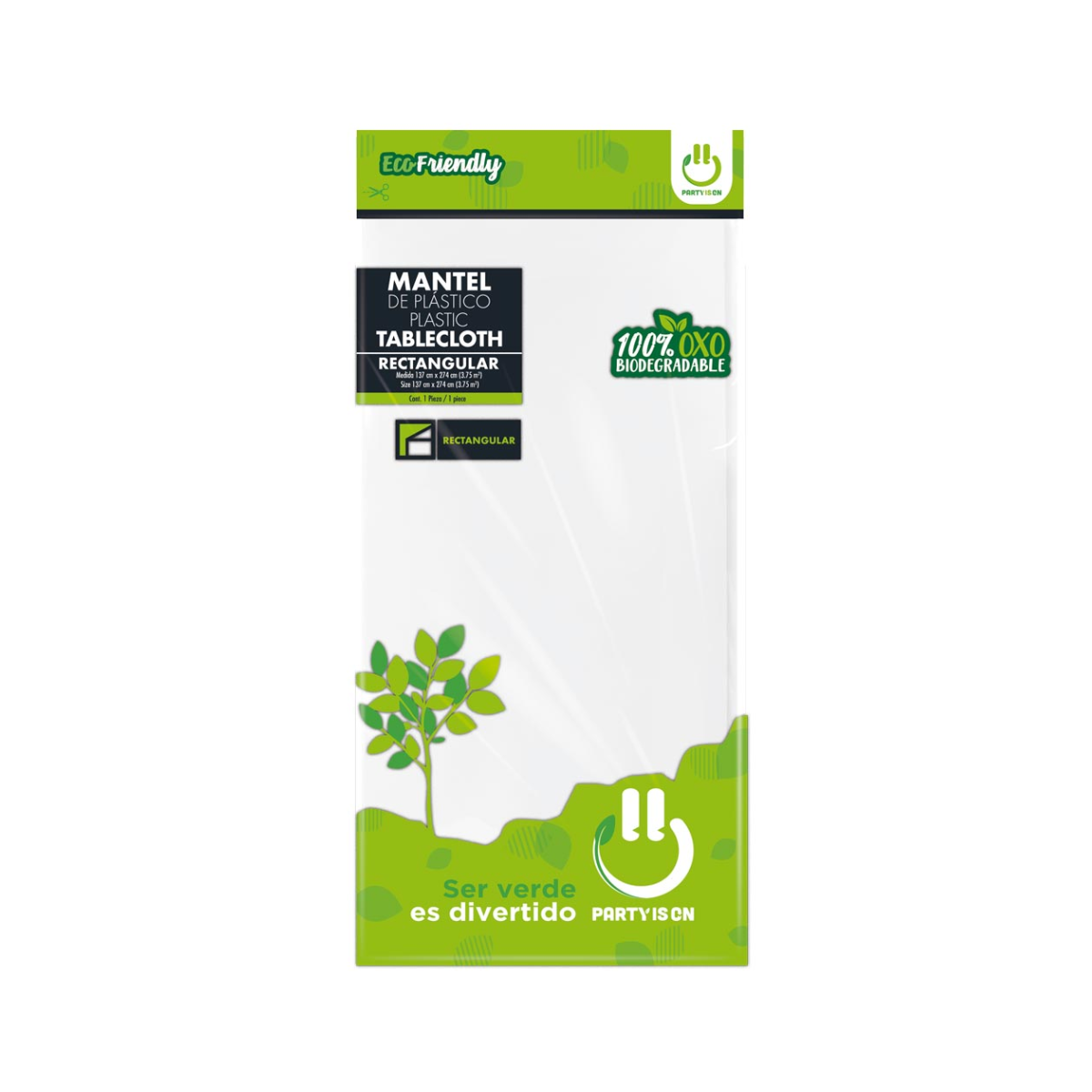 Mantel Plastico Desechable Party Is On Colores Varios