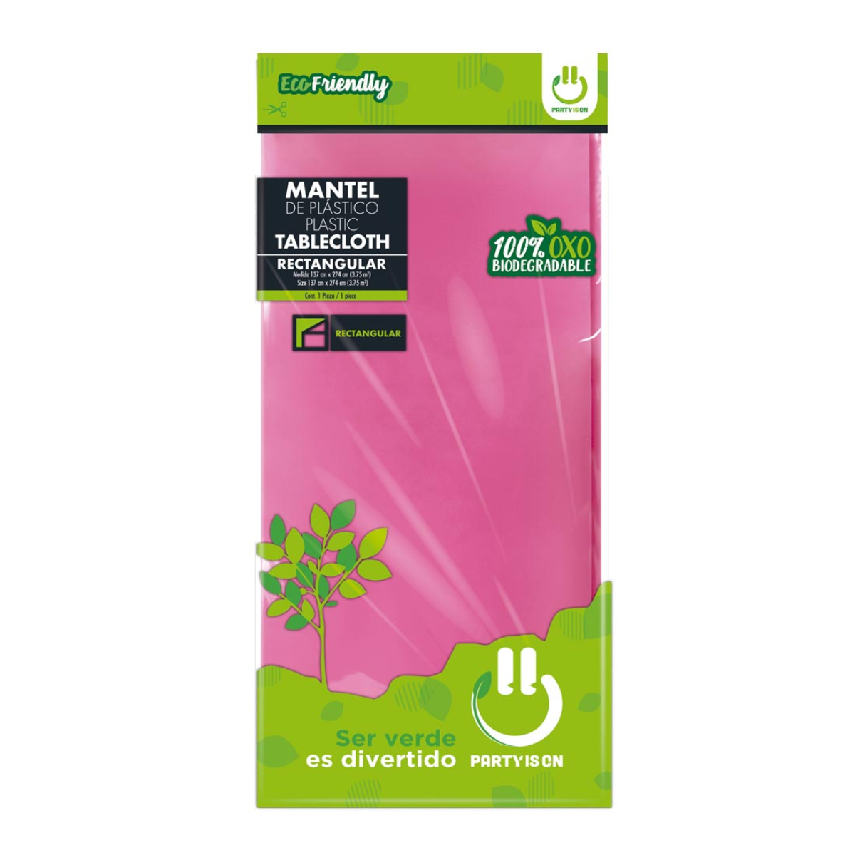 Mantel Plastico Desechable Party Is On Colores Varios