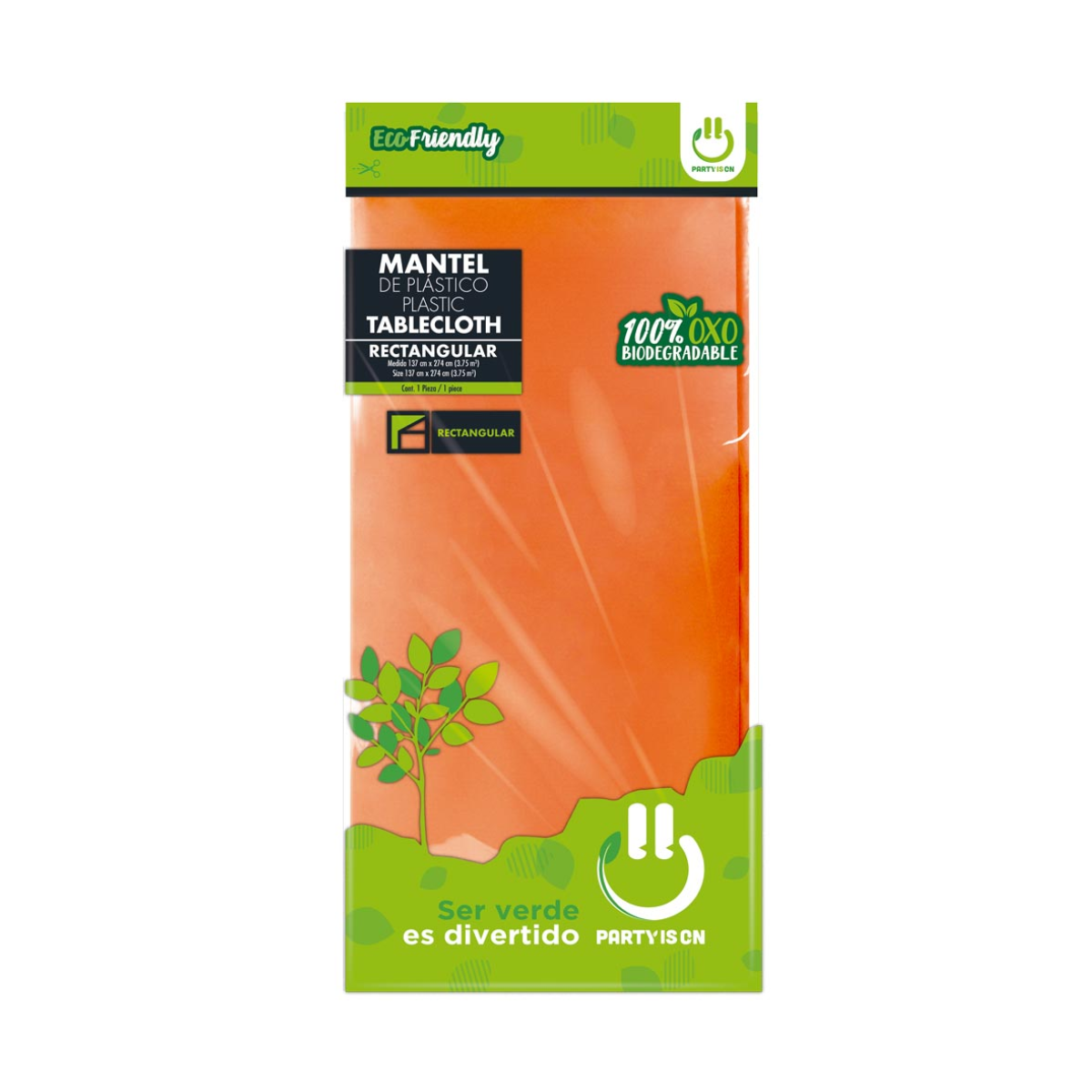 Mantel Plastico Desechable Party Is On Colores Varios