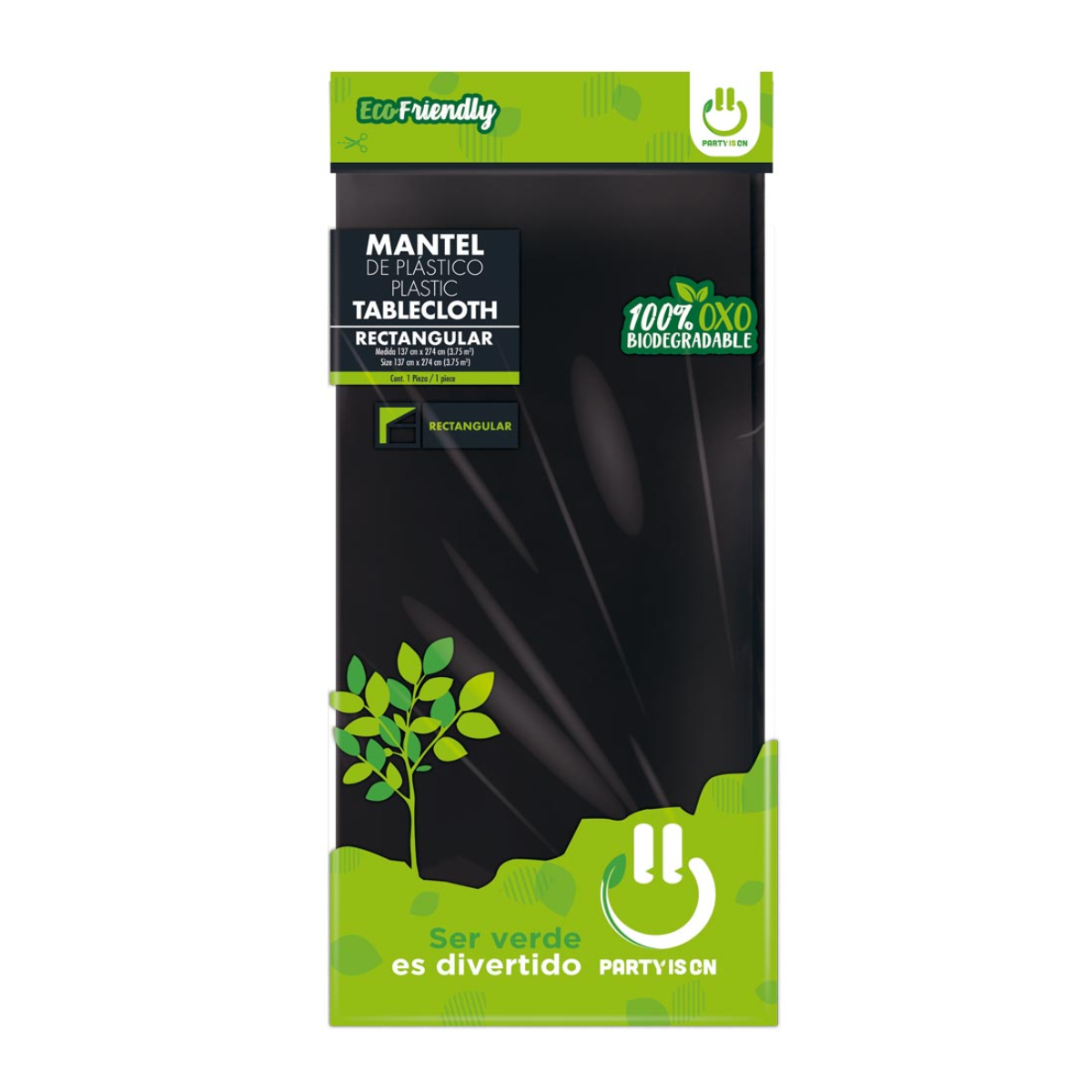 Mantel Plastico Desechable Party Is On Colores Varios