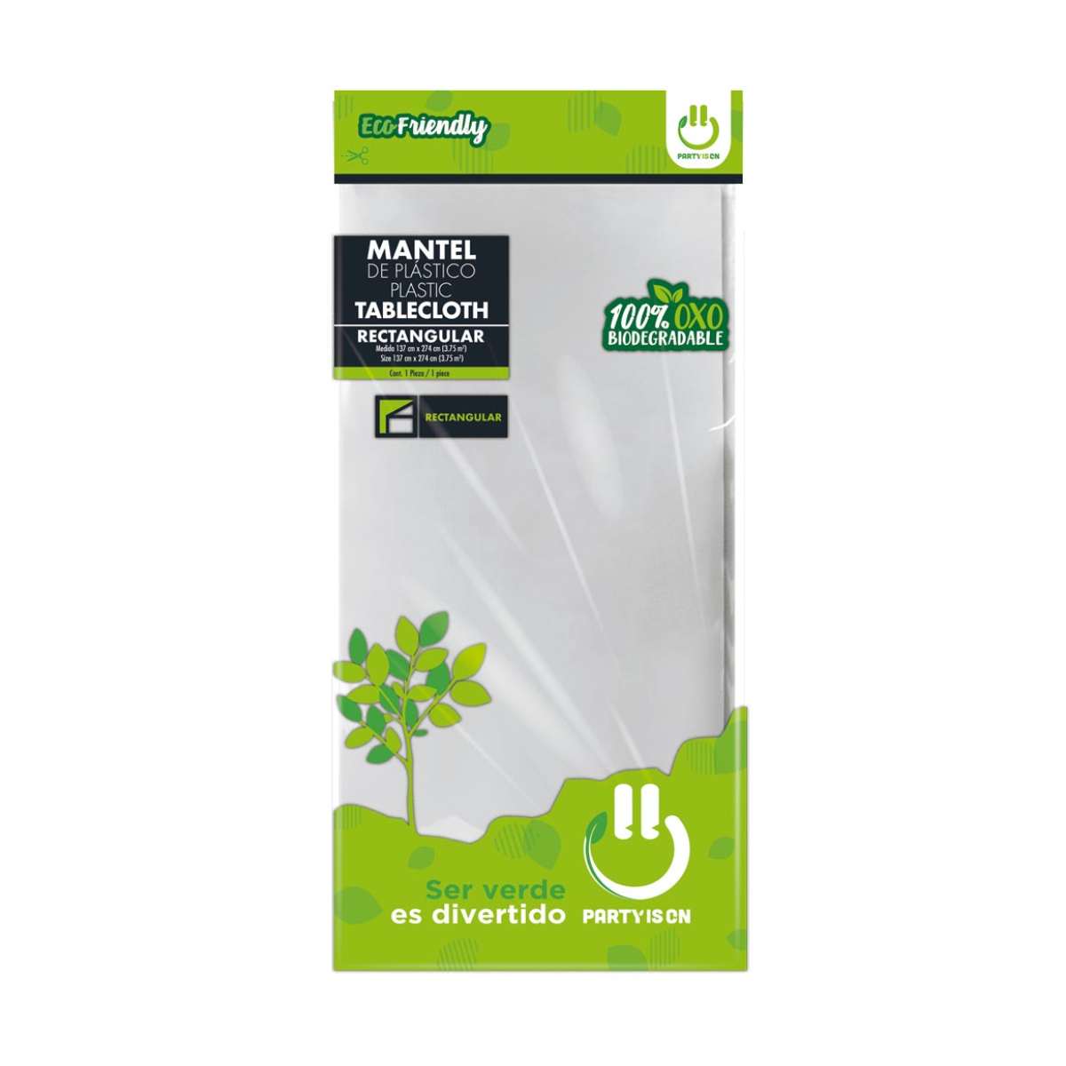 Mantel Plastico Desechable Party Is On Colores Varios