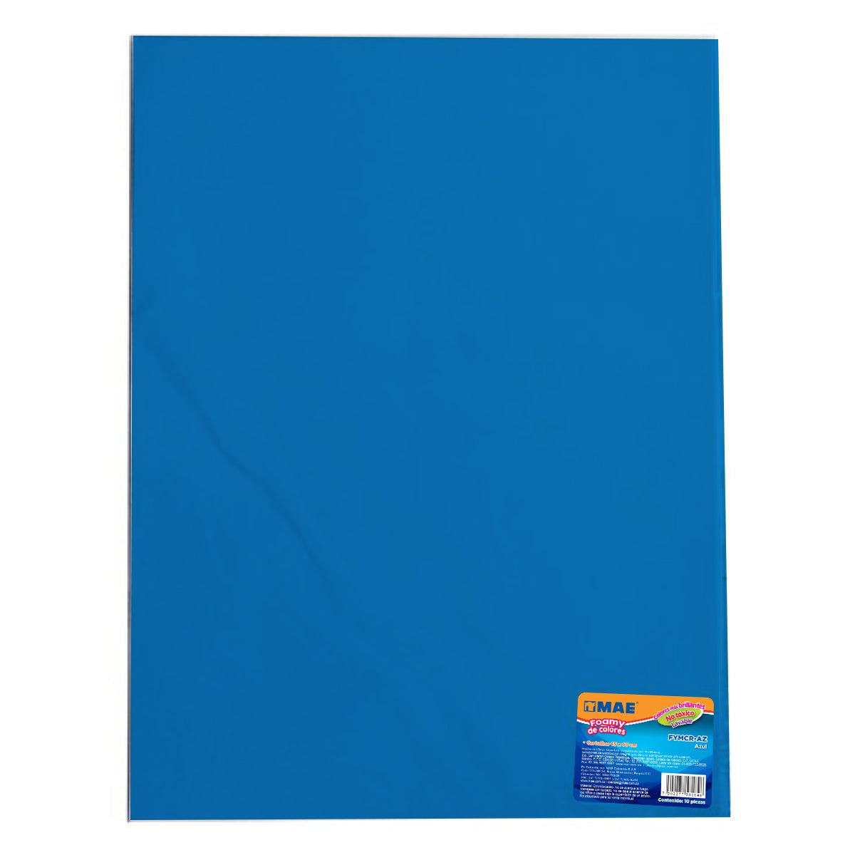 10pzs Foamy Mae 45cm X 60 Cm Tamaño Cartulina Colores Lisos