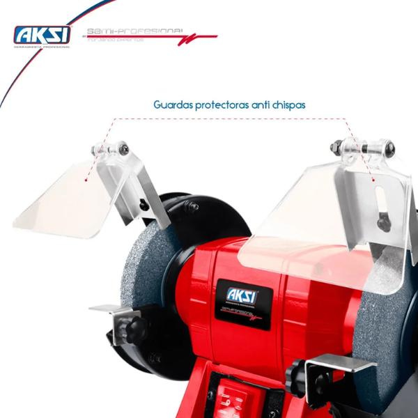 Esmeriladora De Banco Aksi Ebanc-b-5-150-ak Color Rojo 150 W 127 V
