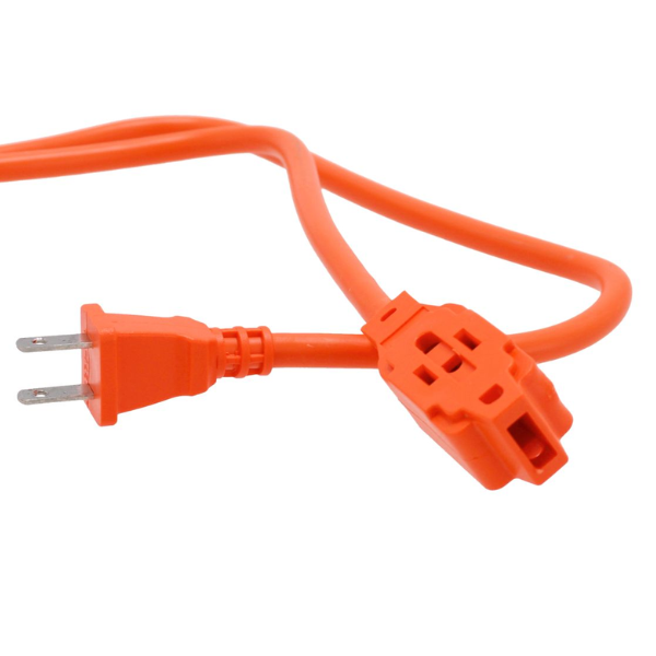 Extension Sanelec 2406 Naranja 3 Contactos 2m Uso Rudo Reforzada