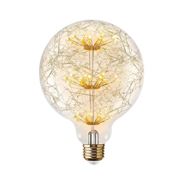 Foco LED Vintage AKSI Tipo Telaraña - 25W - Luz Cálida Ámbar - Decorativo E27