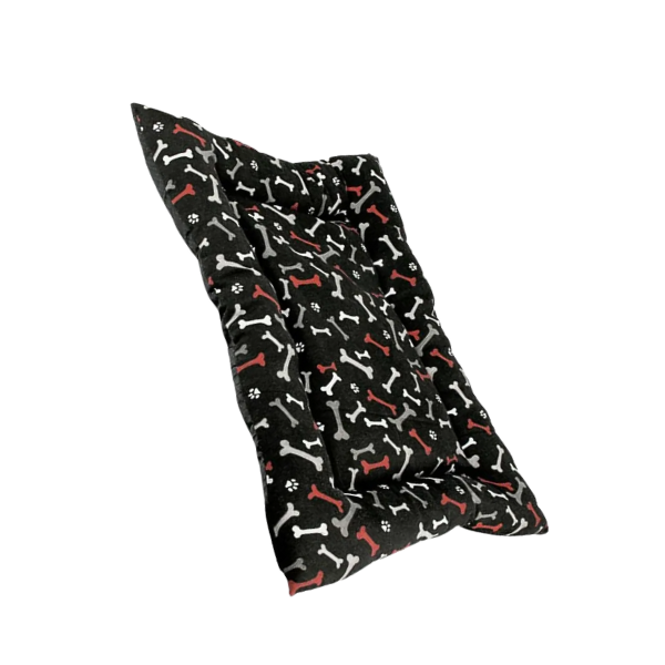 Colchoneta Cama Grande para Mascota AKSI PETIT 100x80cm - Resistente (Huesos/Huellas)