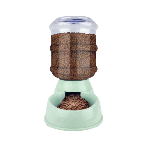 Alimentador Automático AKSI PETIT Mascotas, Dispensador por Gravedad - 3.8L (1 Galón) - Verde