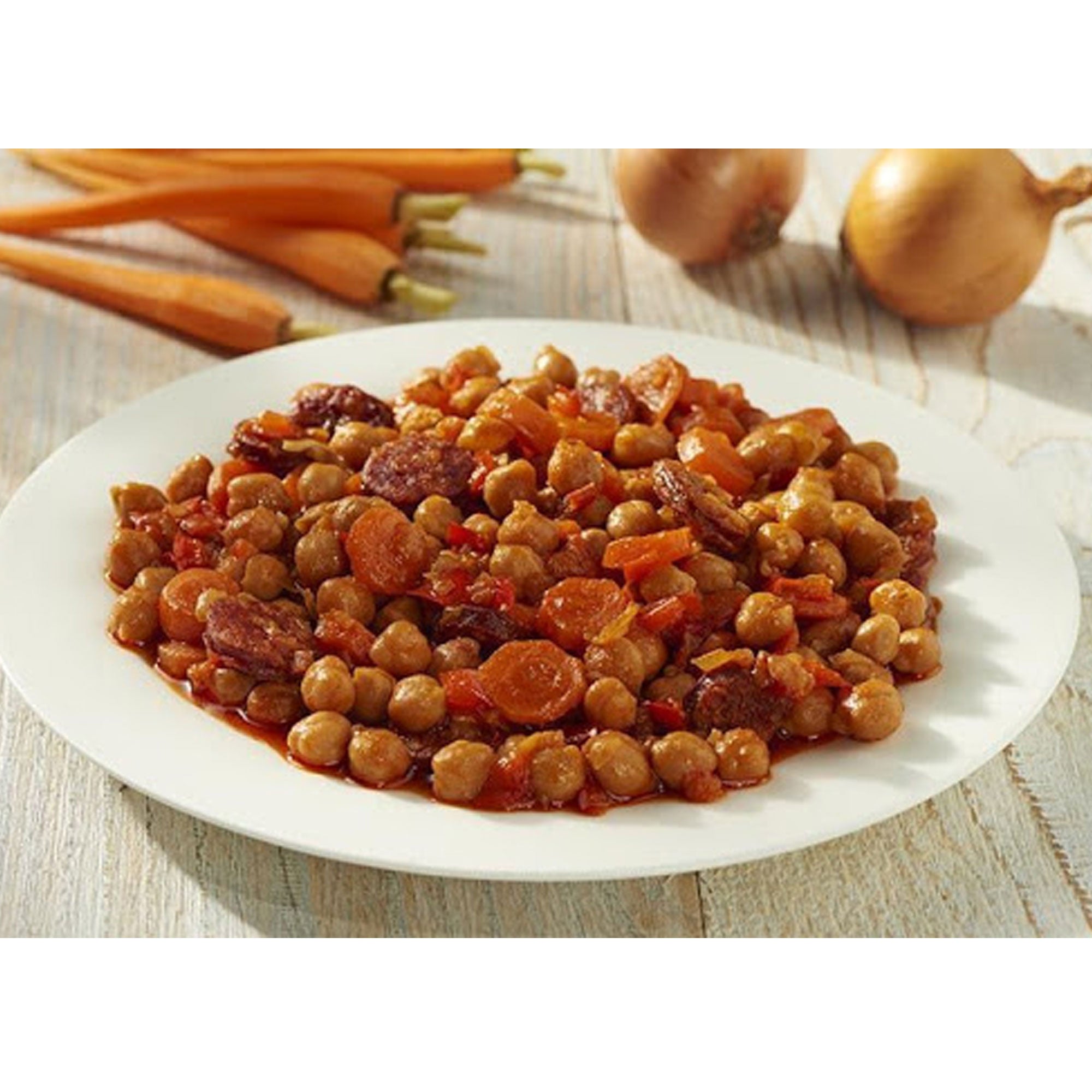 Garbanzos con Chorizo 425g - Enlatados y Conservas La casa del bacalao