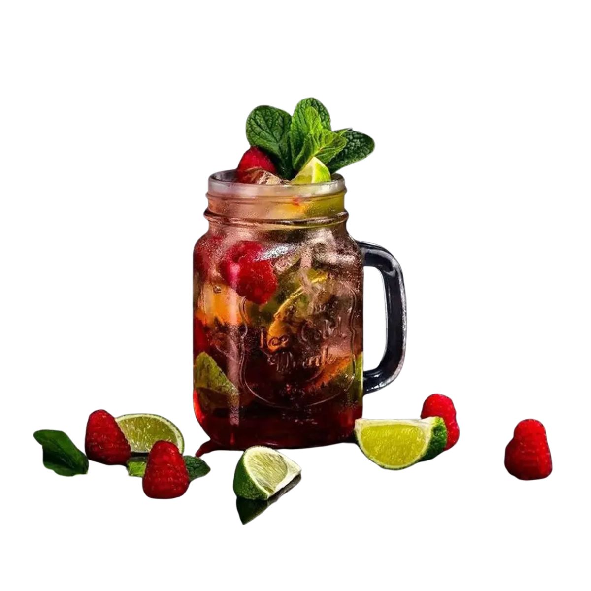 12 Vasos Mason Jar Ice Cold Drink Tapa Cobre Popote