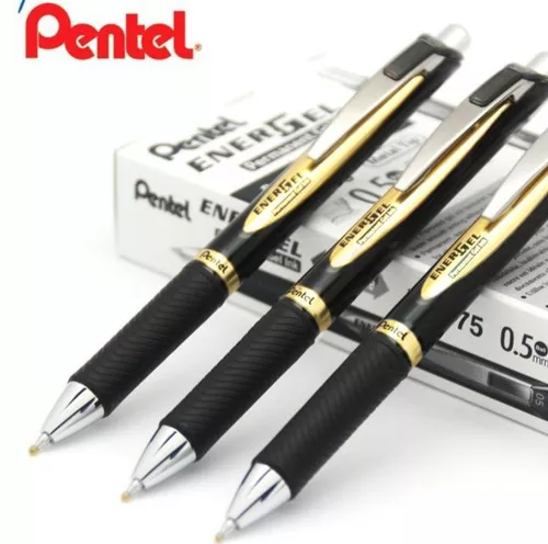 12 Bolígrafo Pentel Energel Antifraude Blp75 0.5mm Tinta Gel