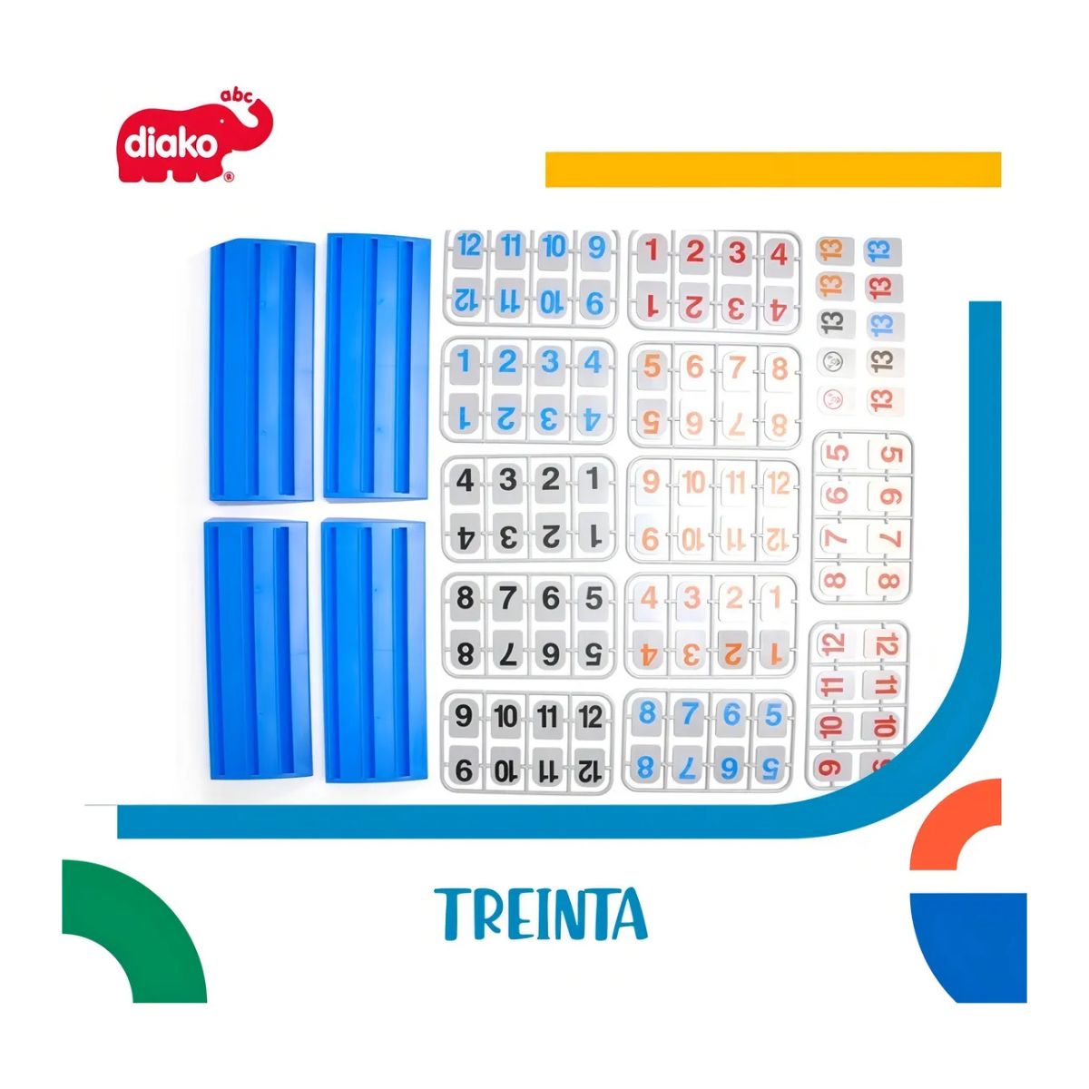 Treinta Rummy Diako Juego De Mesa