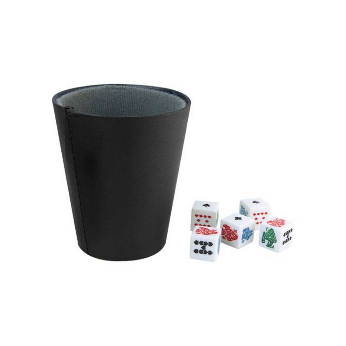 Cubilete Curpiel Promoopcion 5 Dados Color Negro