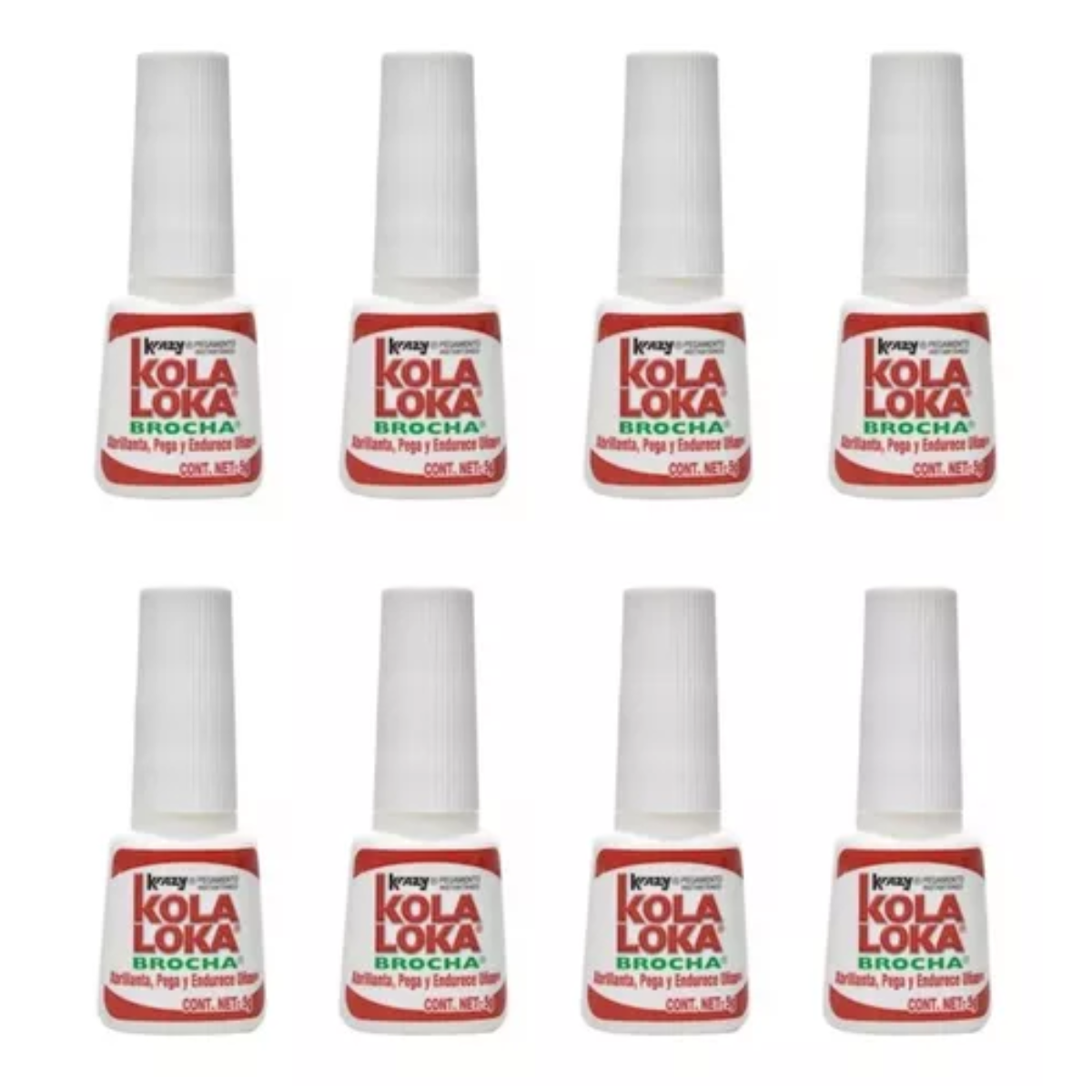 8pzs Pegamento Instantaneo Brocha 5gr Kola Loka