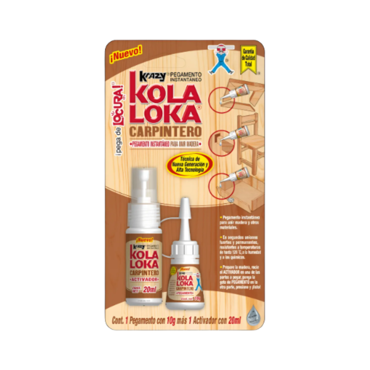 PEGAMENTO DE CARPINTERO 10 G KOLALOKA