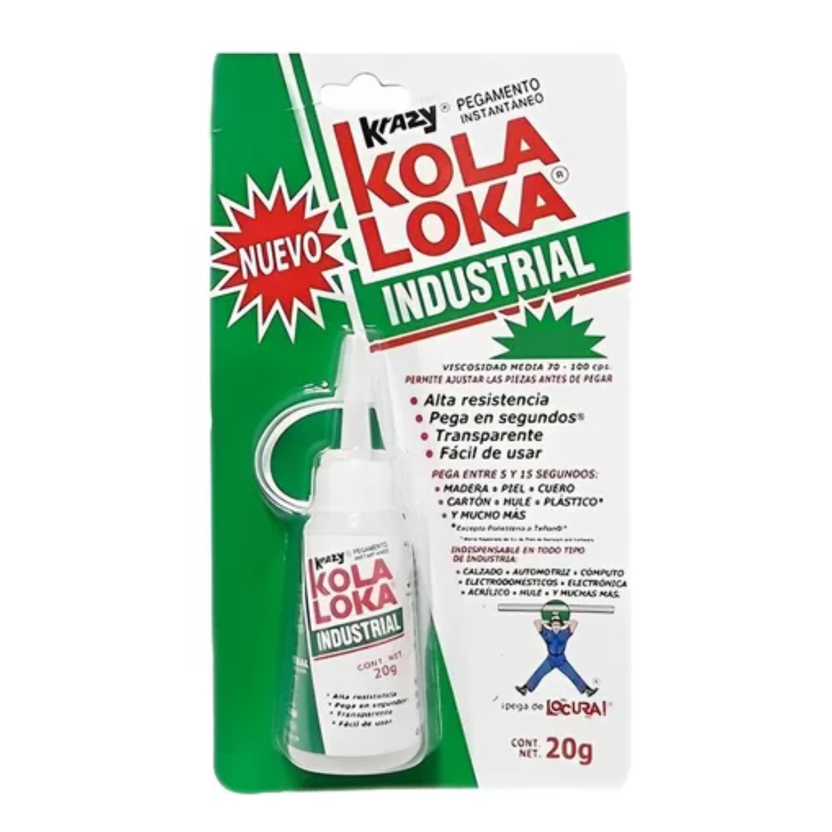Pegamento Industrial Kl3200-20 G Kola Loka Viscosidad Alta