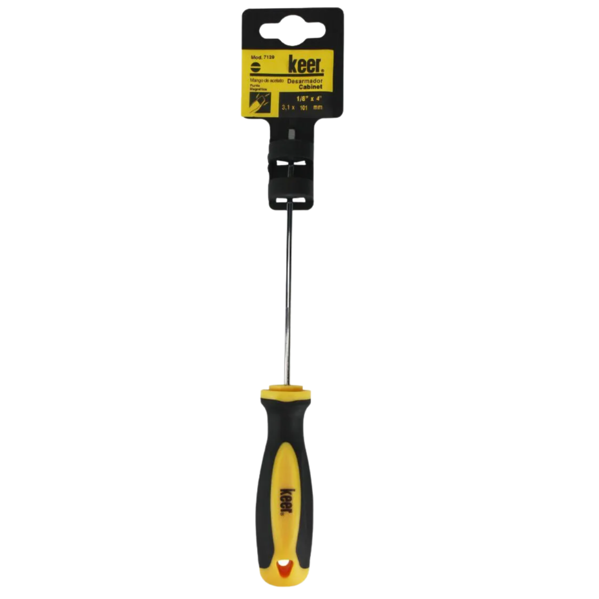 Desarmador Keer Cabinet 1/8x4 Mango Bimaterial