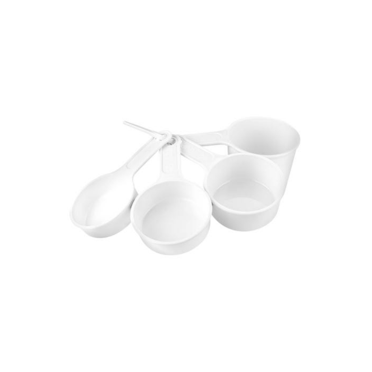 Set 4 Taza Medidora Promoopcion Blanca Plastico Cocina