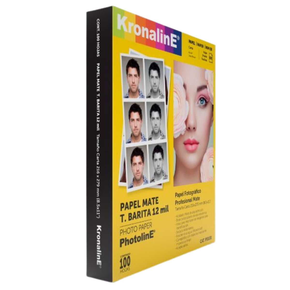 500 Hojas Papel Fotografico Mate Barita Kronaline Pb100-b