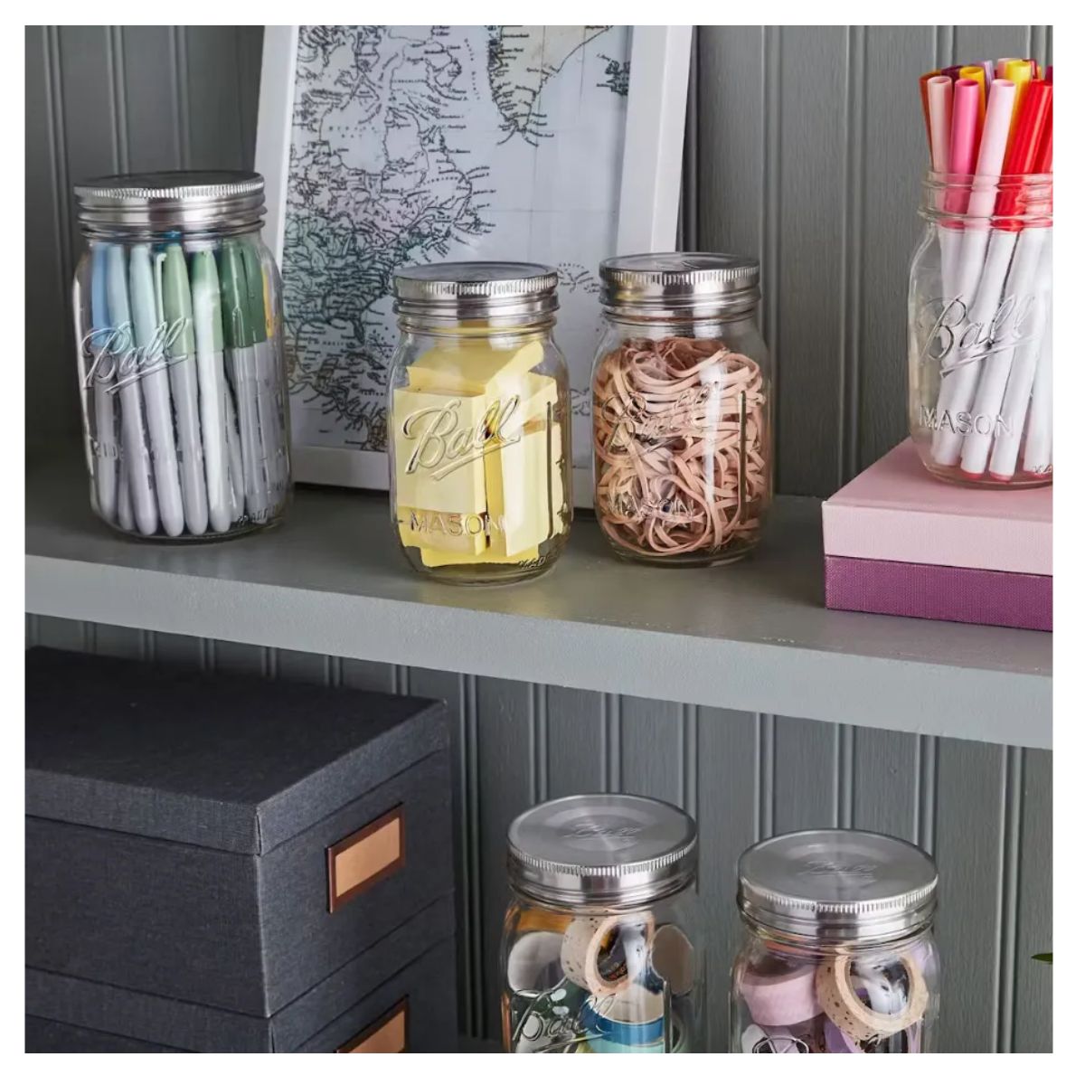 Caja 3pz Tapas De Acero Inoxidable Ball Boca Regular - Plateado - Tapa Ball