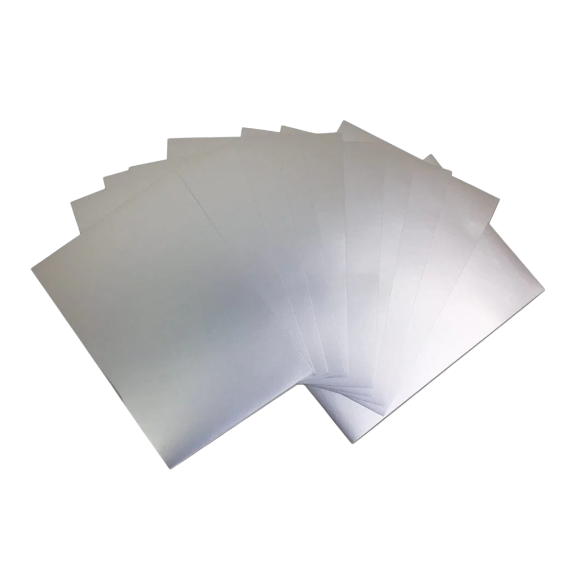 CARTULINA METALICA PLATA 10H EUROMAC