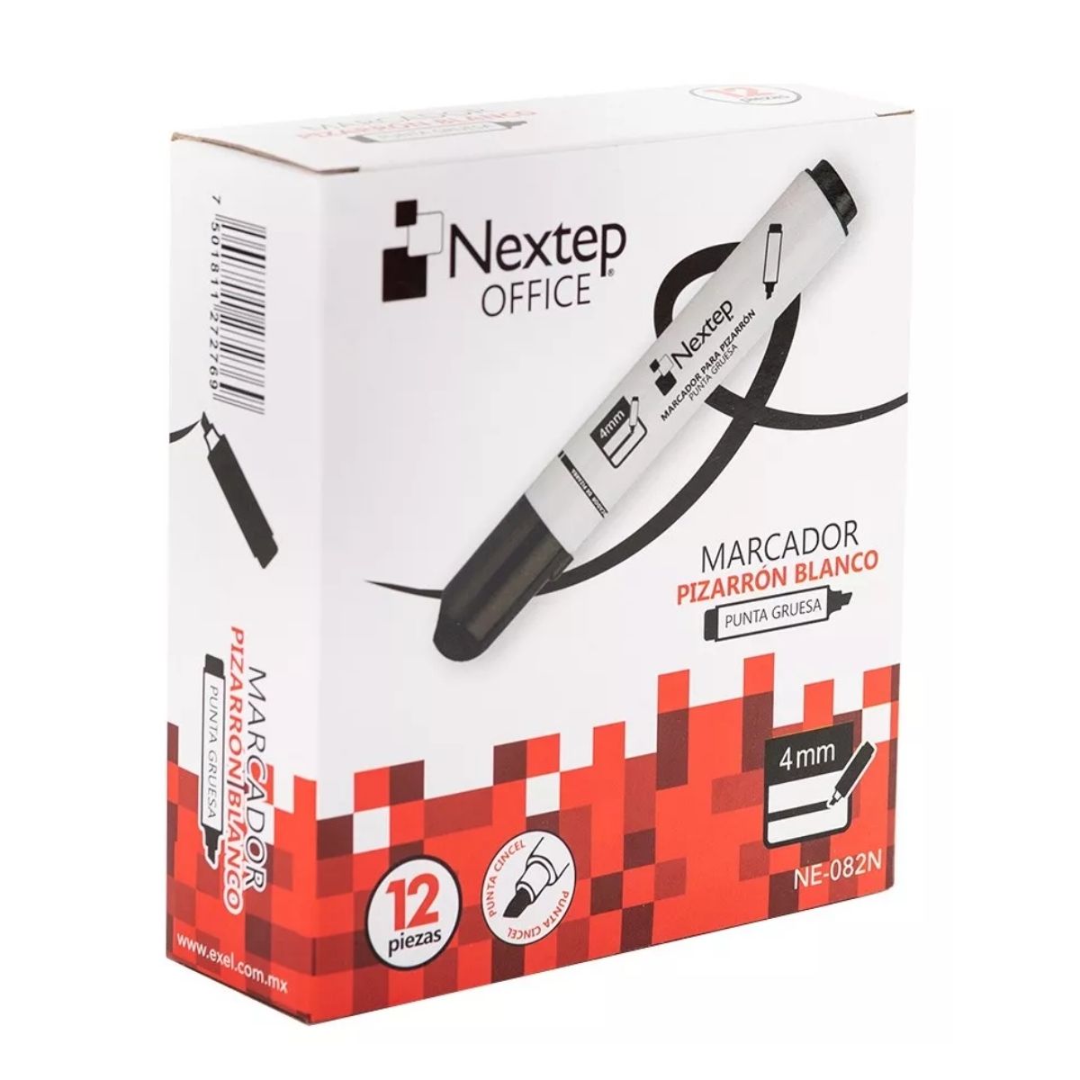 12 Marcadores Pizarron Blanco Nextep Color A Elegir