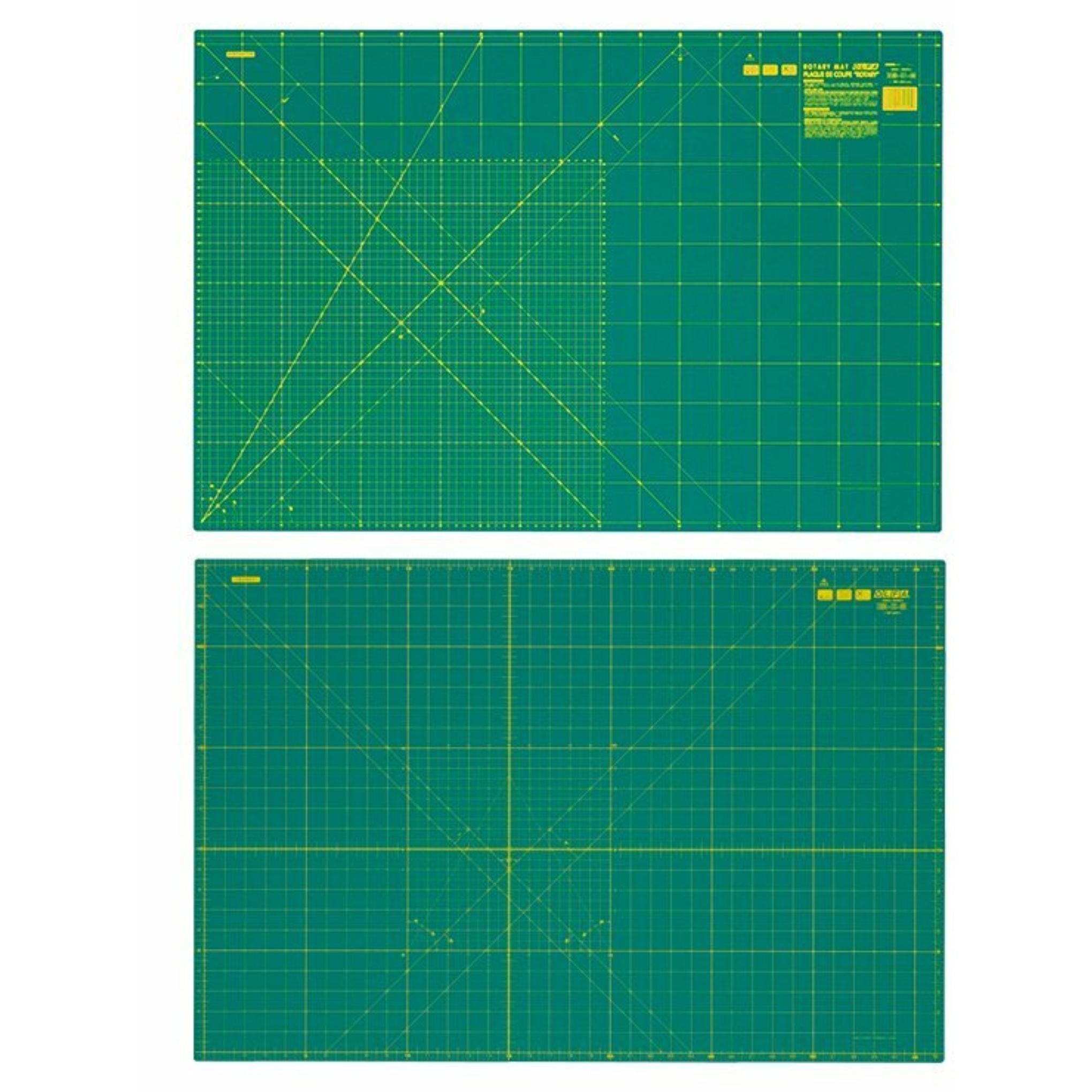 Alfombrilla Giratoria Olfa Doble Cara Cuadricula Metrica