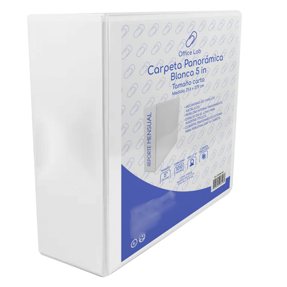 Carpeta 5 In Office Lab Carta Color Blanco Ventana