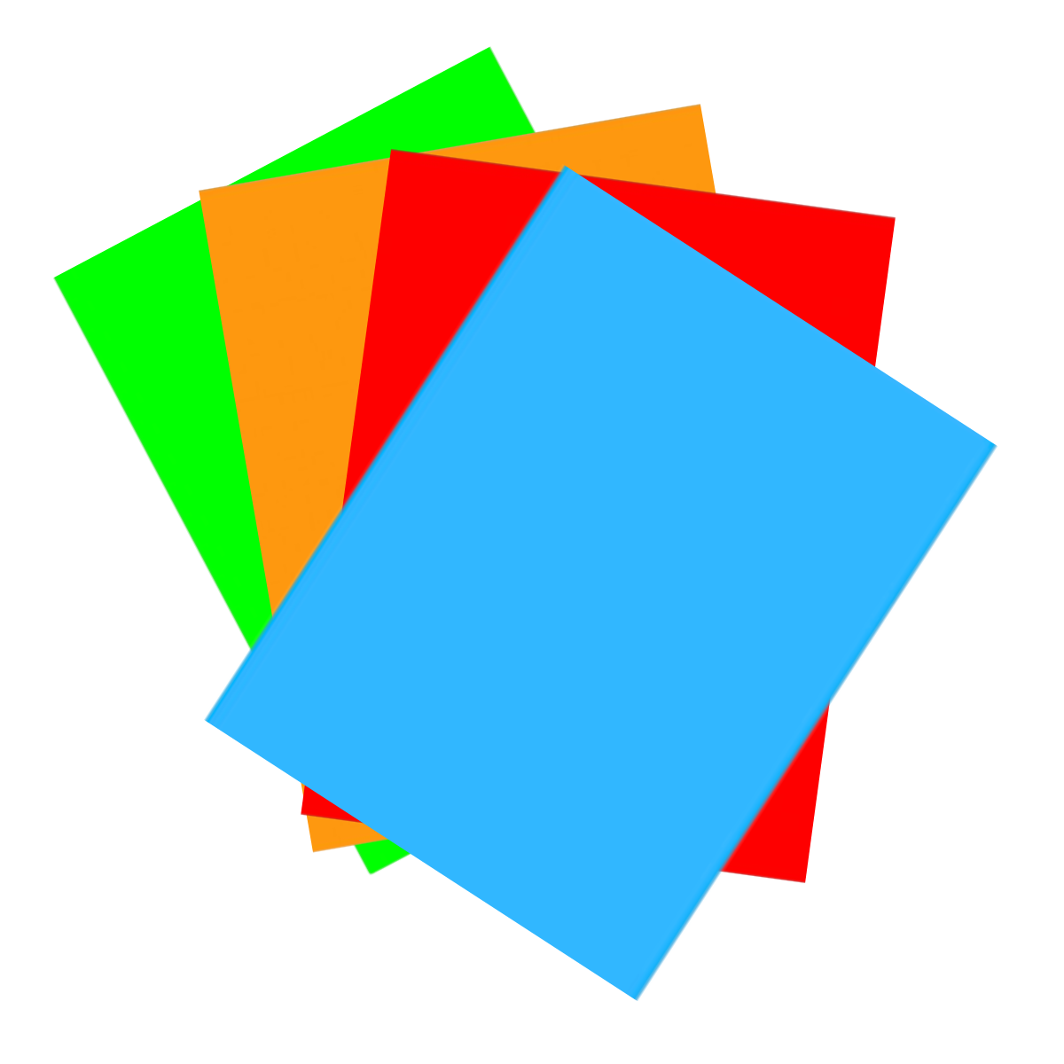 100 Hojas Papel Bond Office Lab Carta Colores Neon 75gr