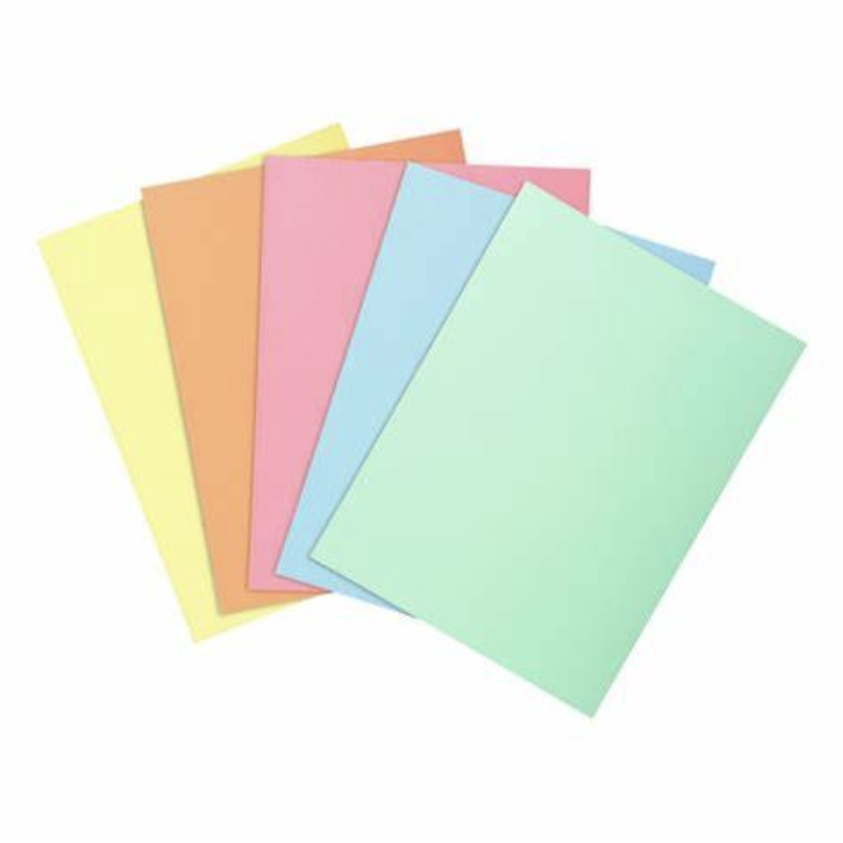 500 Hojas Papel Bond Office Lab Carta Colores Pastel 75gr