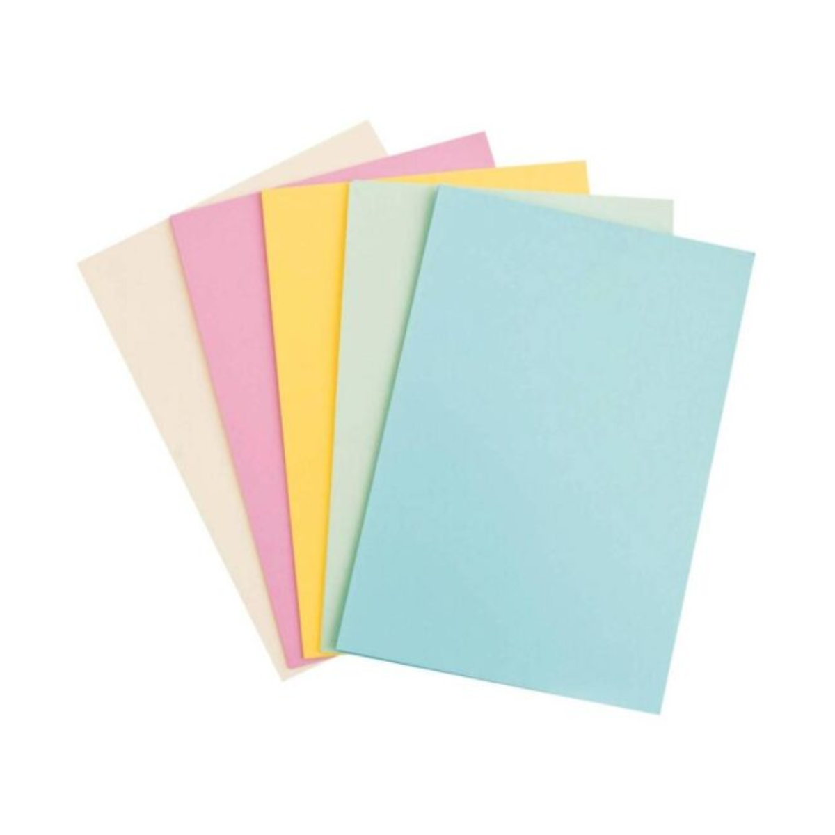 500 Hojas Papel Bond Office Lab Carta Colores Pastel 75gr