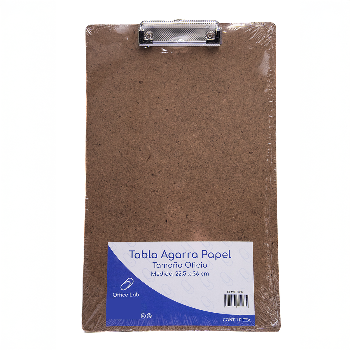 Tabla Sujeta Papeles Office Lab Madera Tamaño Oficio Clip