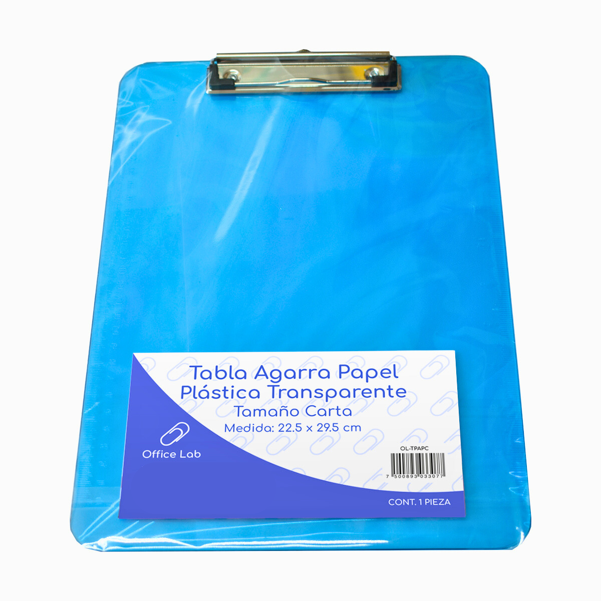 Tabla Sujeta Papeles Office Lab Plastico Tamaño Carta