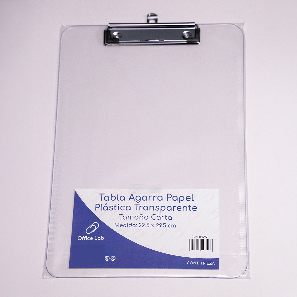 Tabla Sujeta Papeles Office Lab Plastico Tamaño Carta