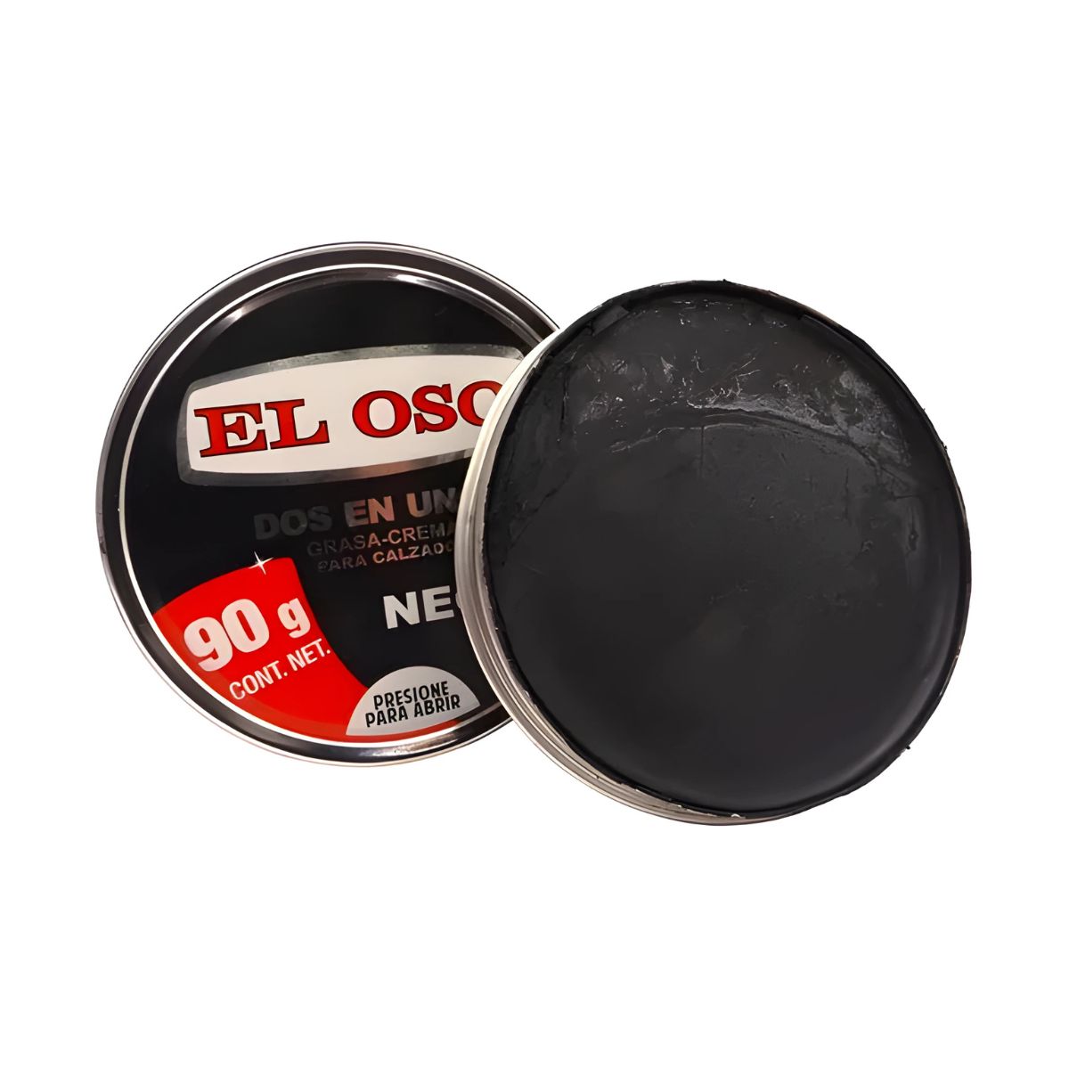 Grasa Crema Calzado El Oso Dos En Uno Color Negro 90g