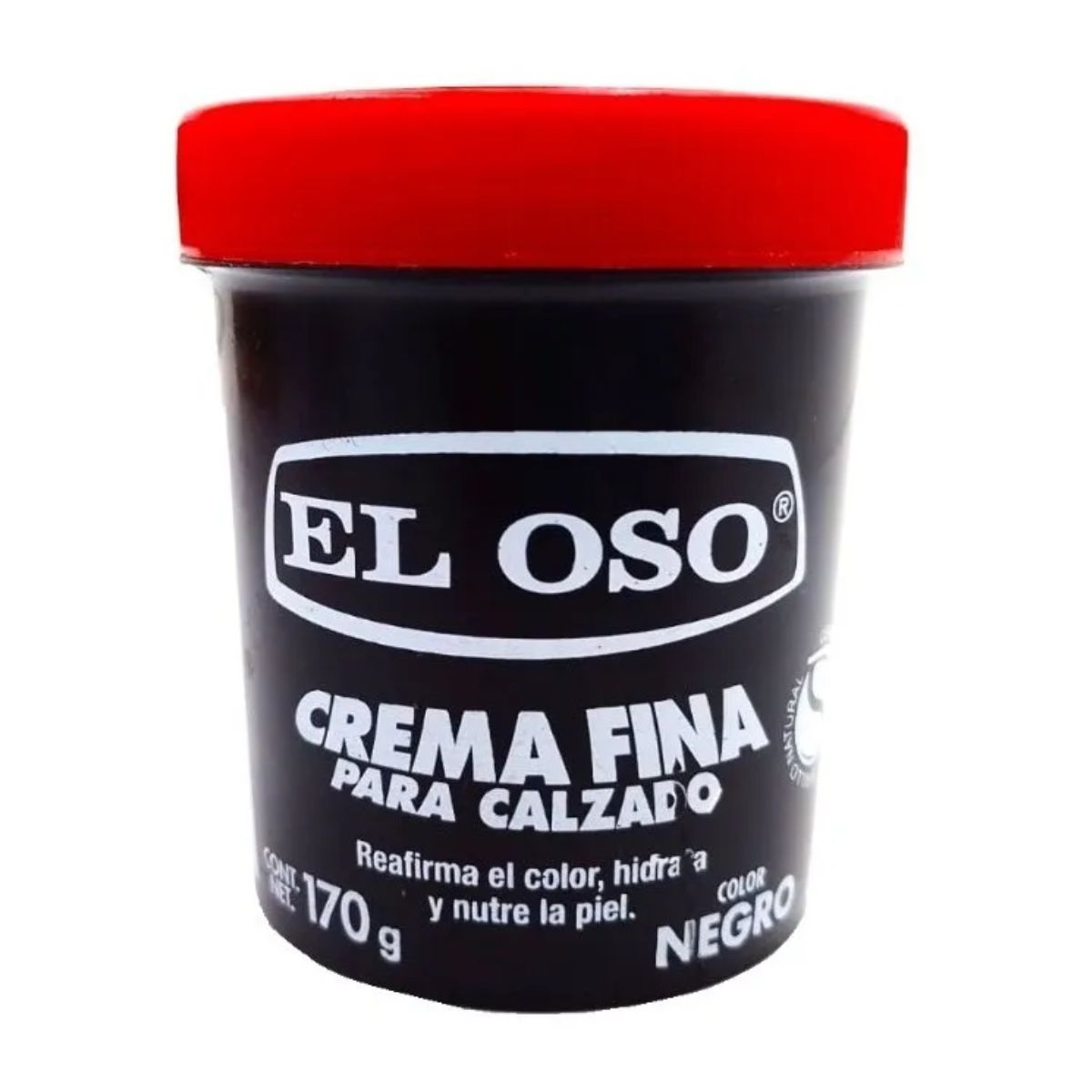Crema Calzado El Oso Fina Color Negro 170g Limpieza Zapatos