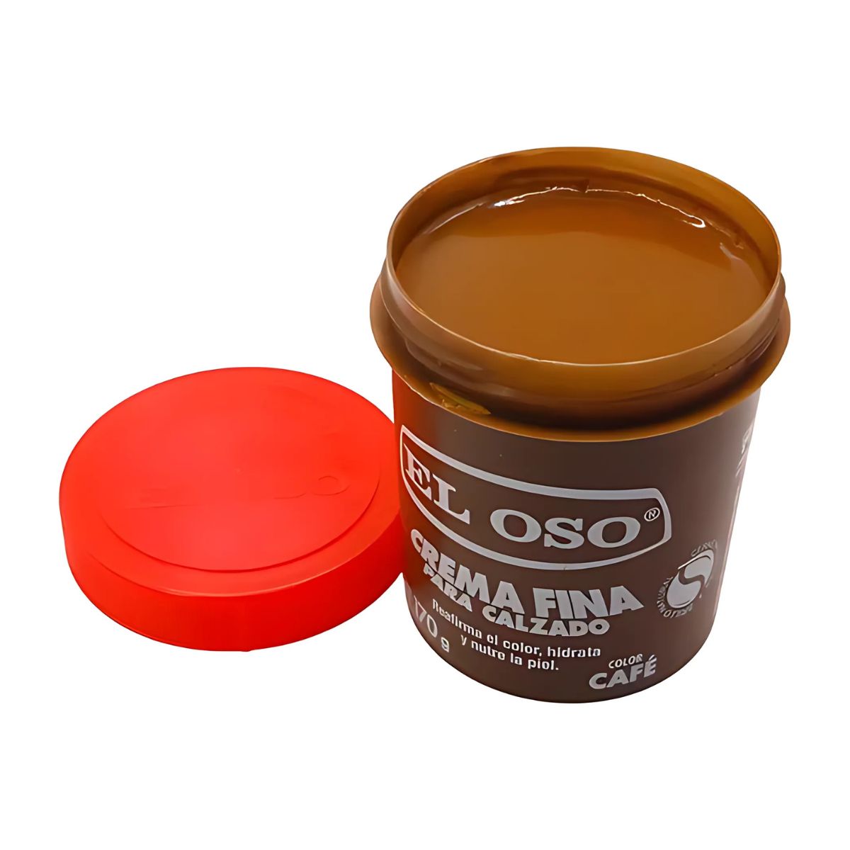 Crema Calzado El Oso Fina Color Café 170g Limpieza Zapatos