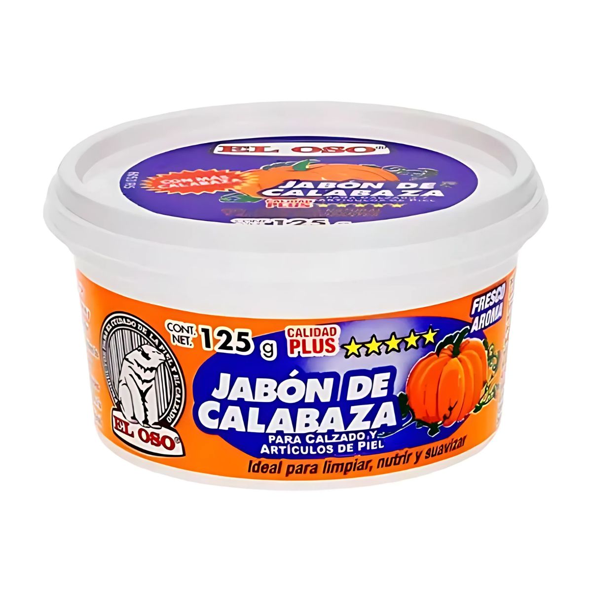 Jabon Calabaza Calzado El Oso Zapataos Nutre Suaviza 125 G