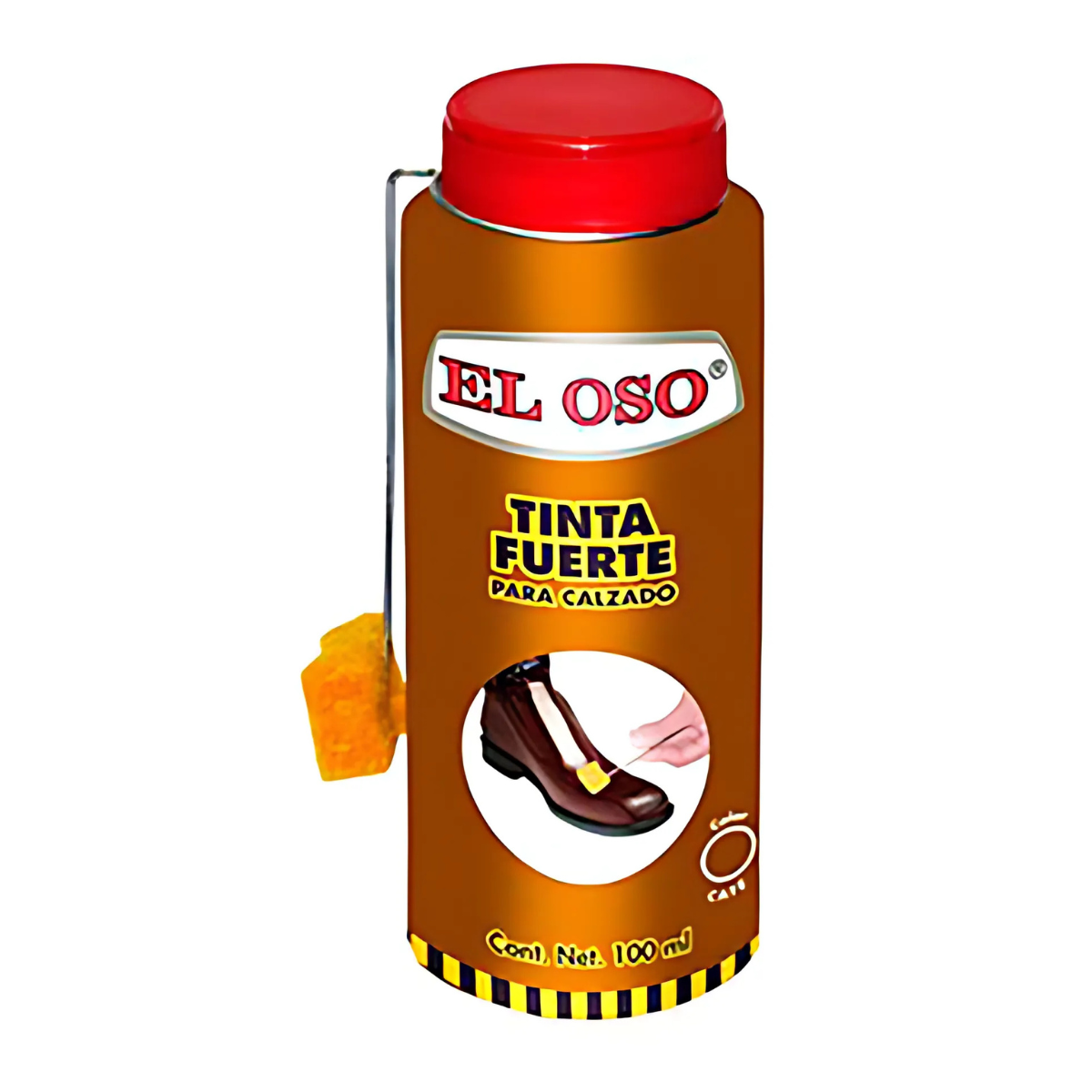 Tinta Fuerte para Calzado El Oso Color Café 100ml