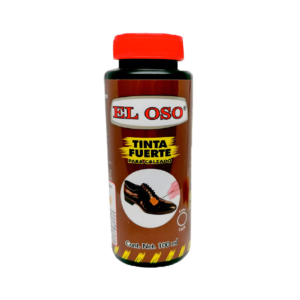Tinta Fuerte para Calzado El Oso Color Café 100ml