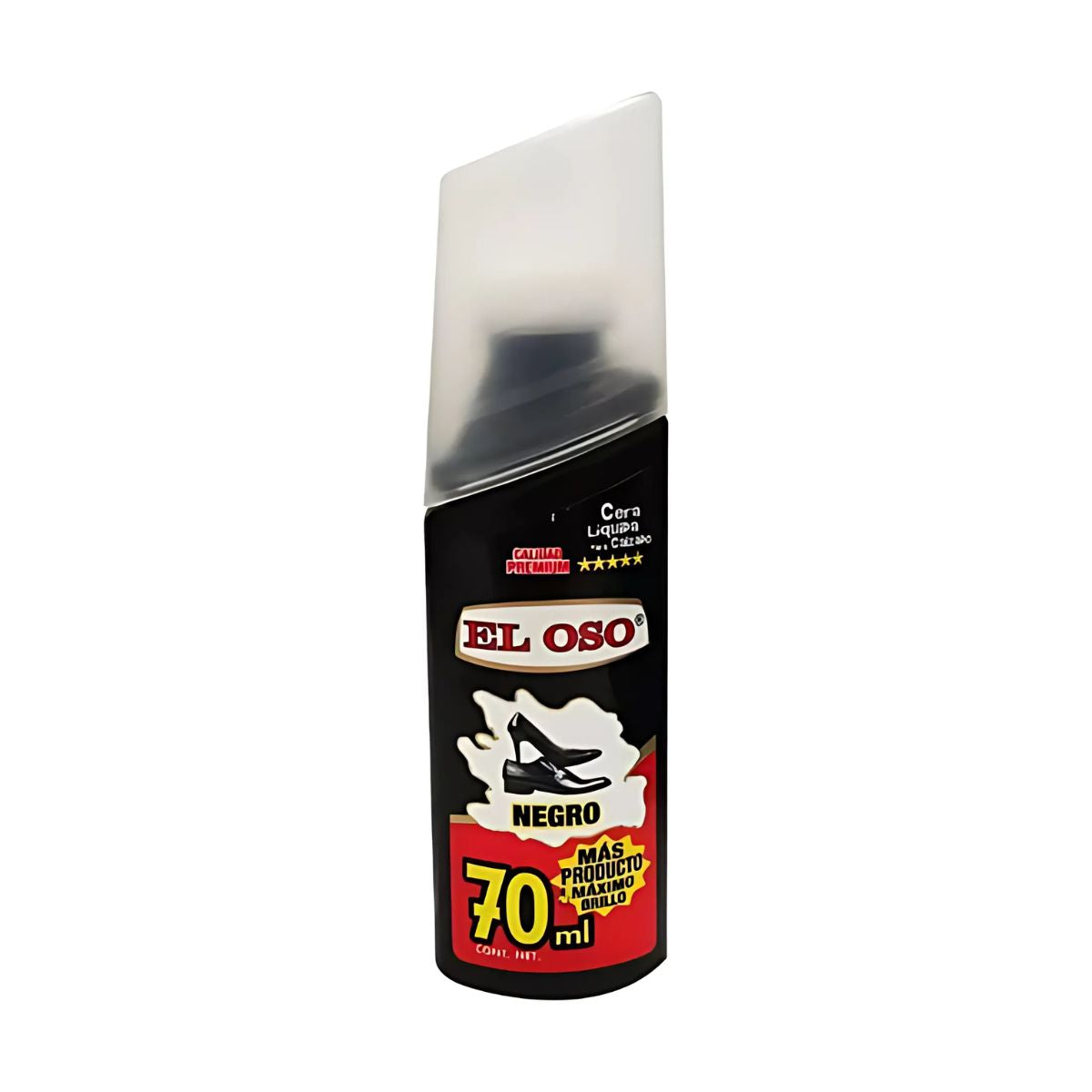 Cera Liquida Zapatos El Oso Bolear Calzado Color Negro 70 Ml