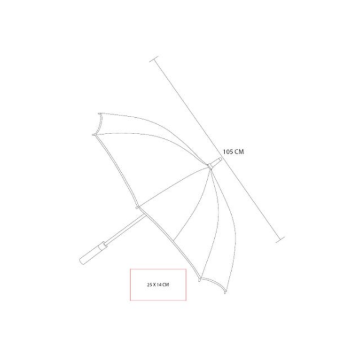 Paraguas Sombrilla Summer Promoopcion Rojo Lluvia Automatico