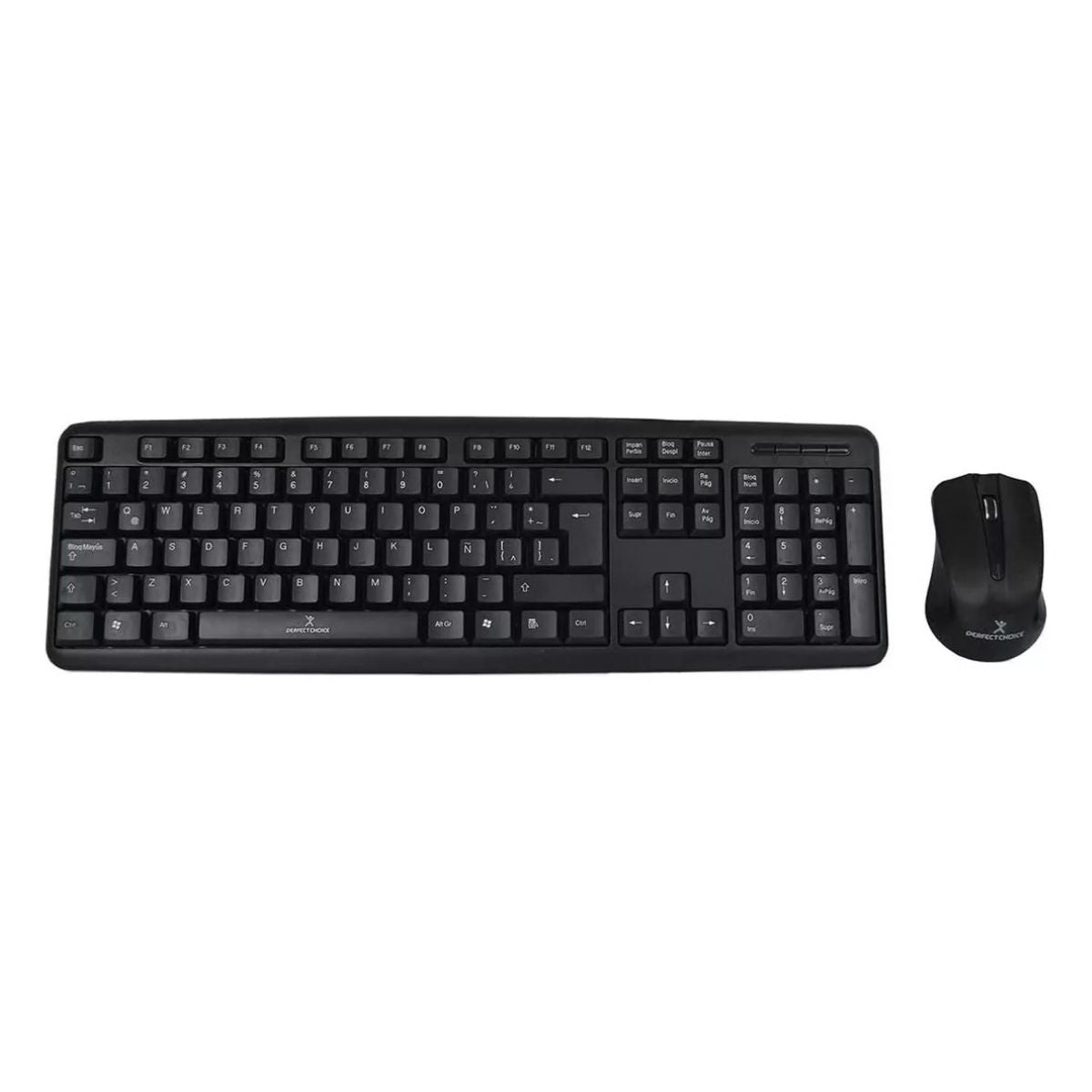 Kit Teclado Mouse Usb Alambrico Perfect Choice Antiderrames