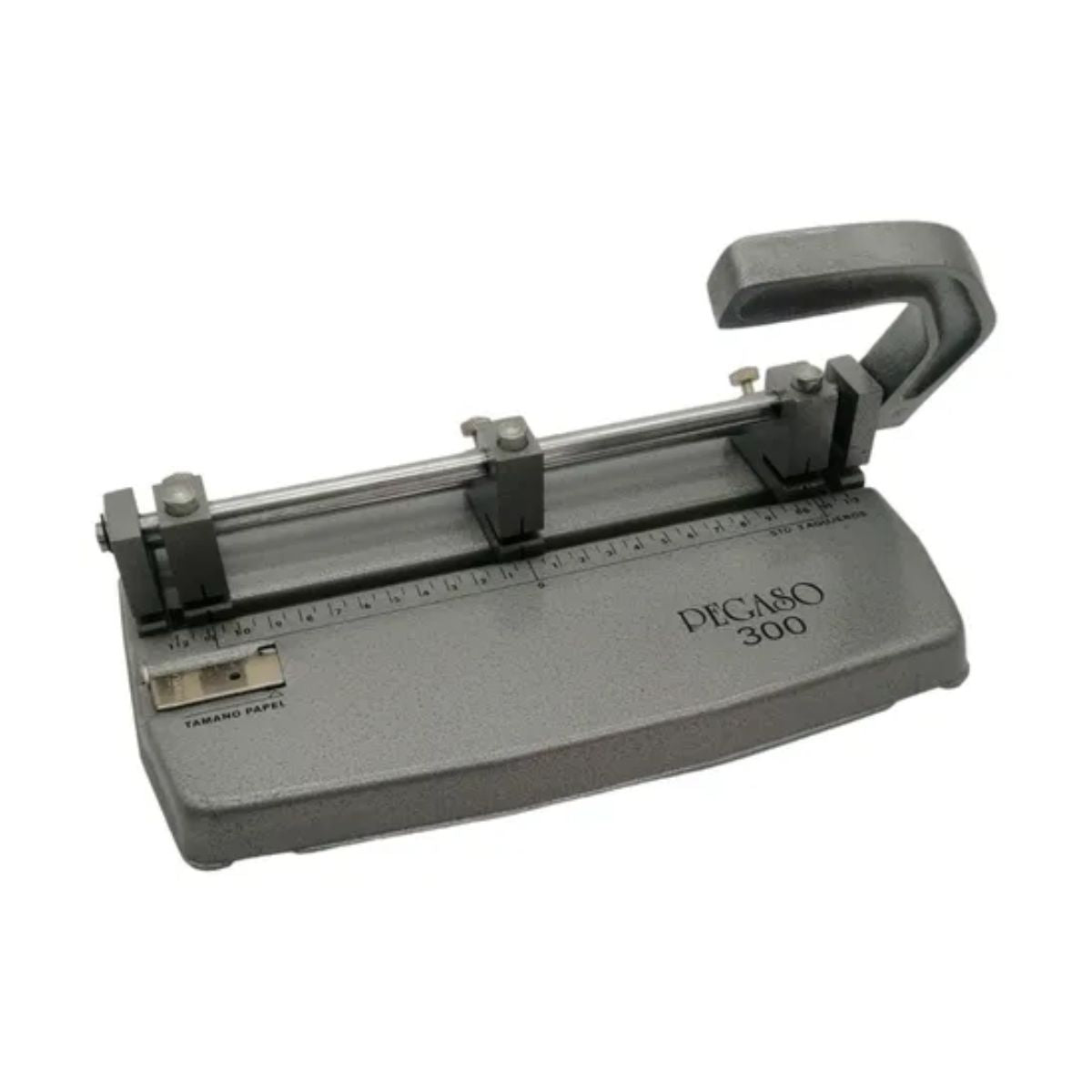 Perforadora Metalica Tres Orificios Pegaso 300 Ajustable Color Gris Forma De La Perforación Círculo