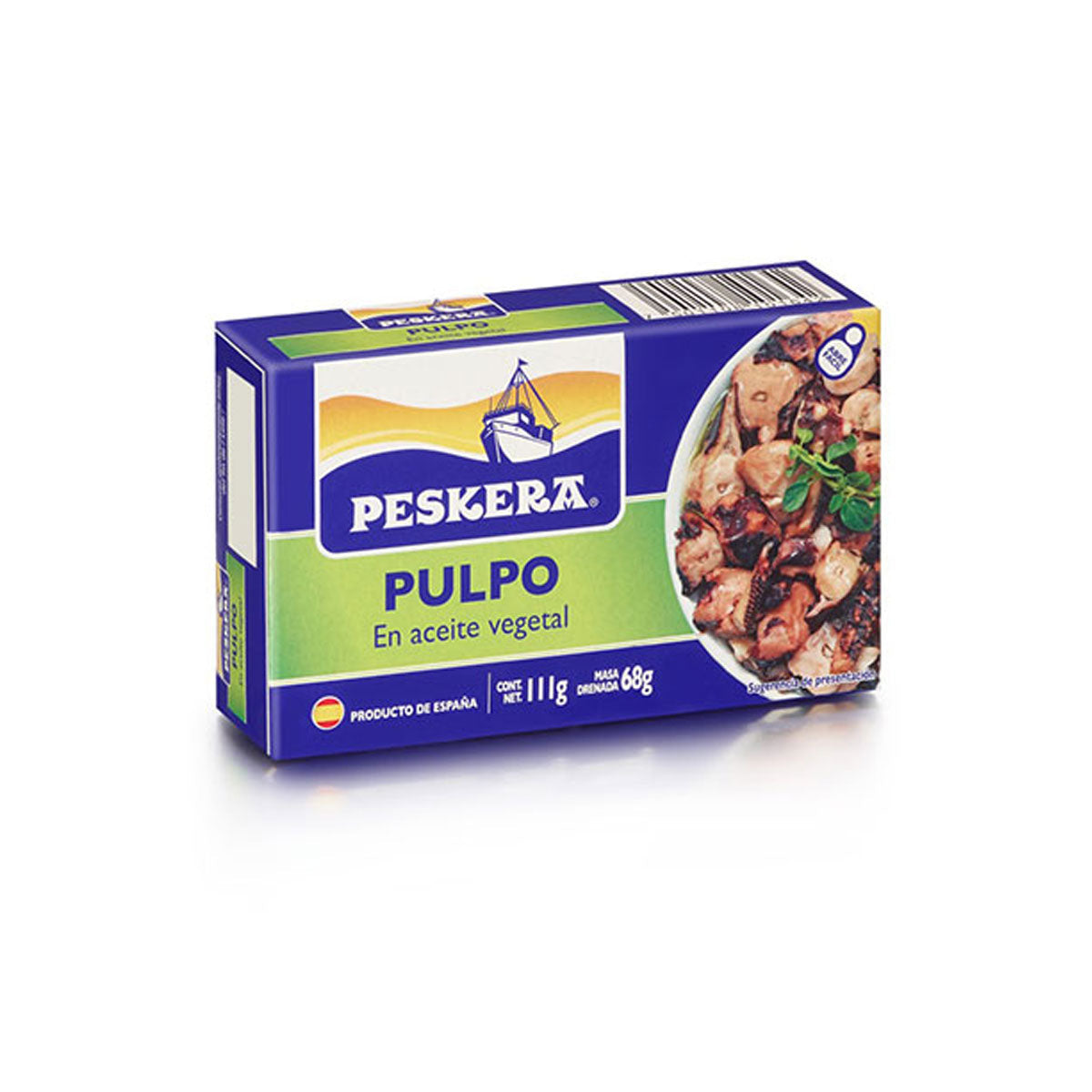 Pulpos en Aceite Vegetal 111g - Latería Fina La casa del bacalao