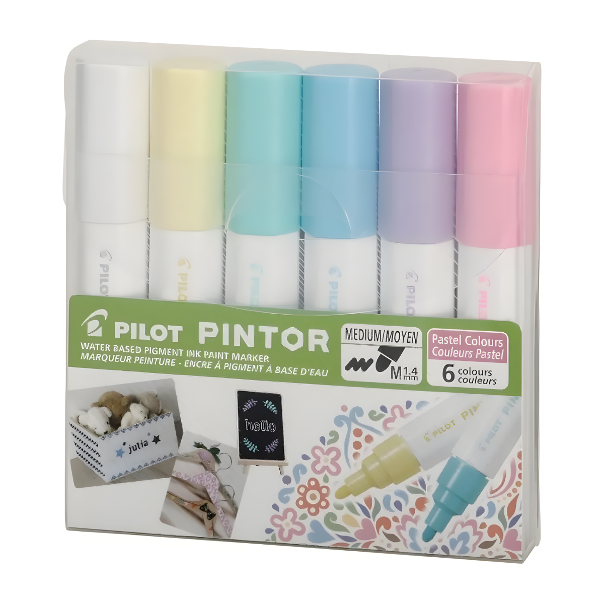 6 Marcadores Creativos Pilot Pintor Punto Mediano Pastel
