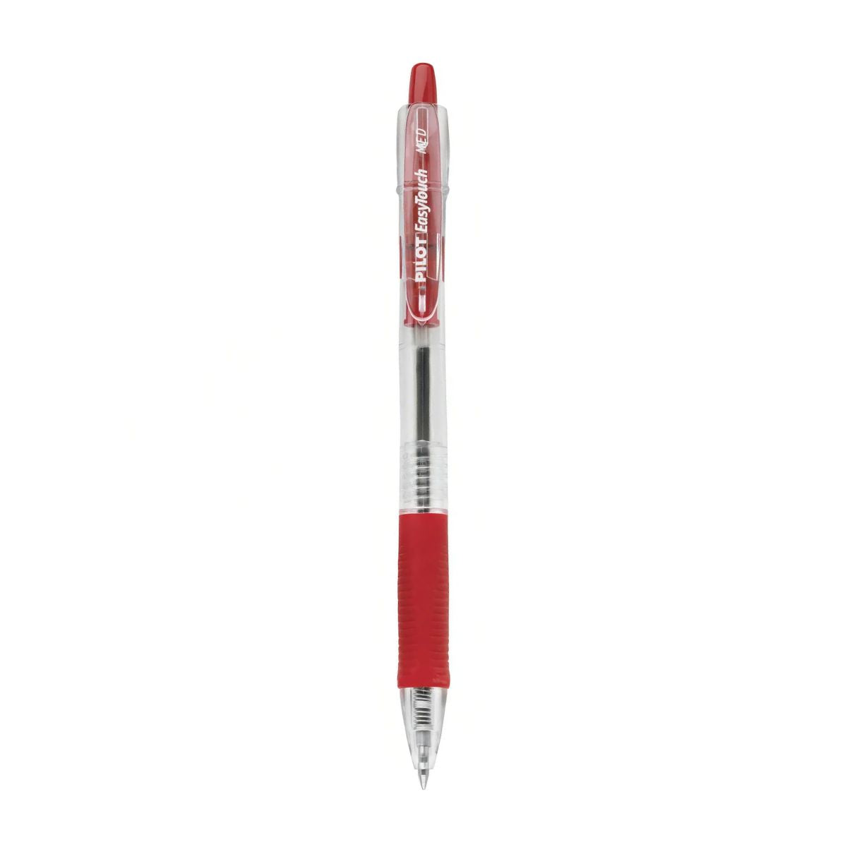 12 Bolígrafo Pilot Ezt Easytouch Punto Mediano A Tinta Rojo Exterior Rojo